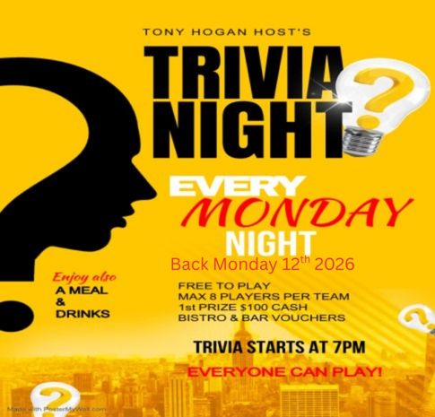 Back Monday 12th 2026
